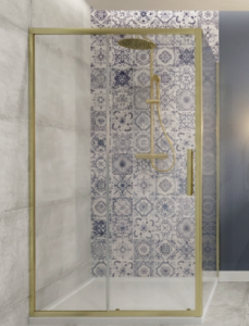 AQUAFORM Drzwi przesuwne INDIGO brushed gold 100x200 AQ.103-601118 