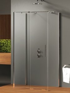 NEW TRENDY Kabina prysznicowa SMART 1D prostokątna przyścienna U 130x90x200 szkło czyste 8mm Active Shield 2.0  EXK-4080