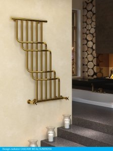 Sunerzha - grzejnik CASCADE BIS 1000x850 złoty