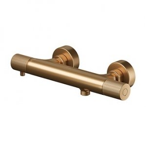 CERSANIT - Bateria natryskowa termostatyczna ścienna ZEN by Cersanit miedź szczotkowana  S951-800