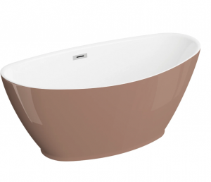POLIMAT Wanna wolnostojąca MANGO mokka 150 x 75 cm 00635