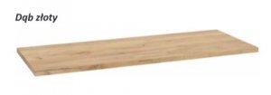 AQUAFORM - blat umywalkowy OTTIMA 60 pełny 60X2,5X46 Dąb złoty  AQ.401-1706090