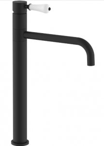 REA - Bateria umywalkowa obrotowa SERRA Czarna / Black Wysoka