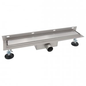 AQUALINE Odpływ liniowy przyścienny 2w1 ze stałym syfonem 50cm LS04500