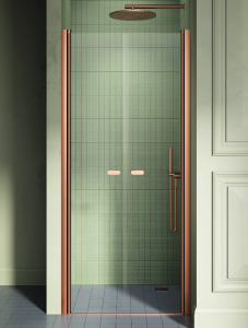 NEW TRENDY DRZWI WNĘKOWE NEW SOLEO 70x195 COPPER BRUSHED, wahadłowe, podwójne D-0493A