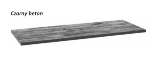 AQUAFORM - blat umywalkowy OTTIMA 90 pełny 90X2,5X46 Czarny beton  AQ.401-1709033