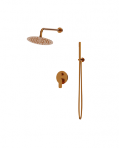 LAVITA Podtynkowy zestaw prysznicowy z deszczownicą Spark Brushed Copper
