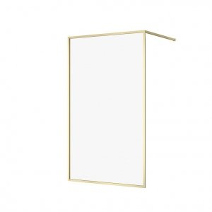 CERSANIT - Kabina prysznicowa walk-in LARGA złoty mat 120x200 szkło transparentne  S164-074
