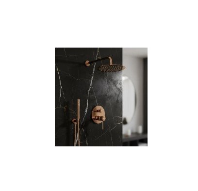 REA - Zestaw natryskowy podtynkowy LUNGO Diamond Miedź + BOX