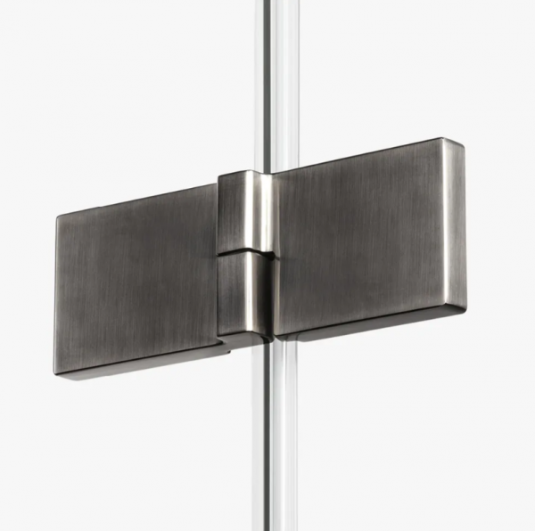 NEW TRENDY Kabina prysznicowa 80x110x200 Avexa Gunmetal Brushed pojedyncze drzwi EXK-3322/EXK-3352