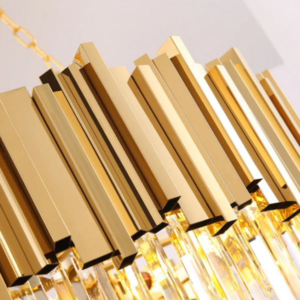 TOOLIGHT Lampa sufitowa kryształowa APP601-C Złota