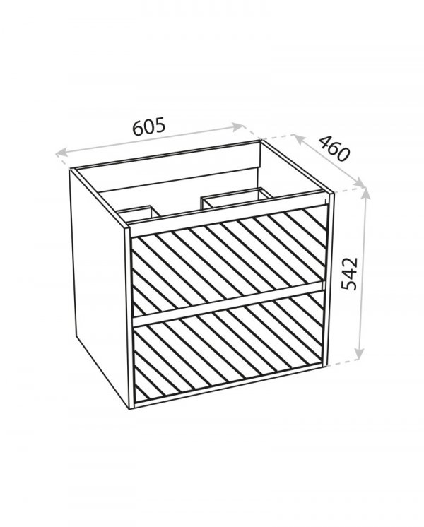 LAVITA Szafka wisząca Toronto 600