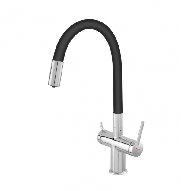 FERRO Bateria zlewozmywakowa do wody filtrowanej, elastyczna wylewka FILTRATA BFT41B