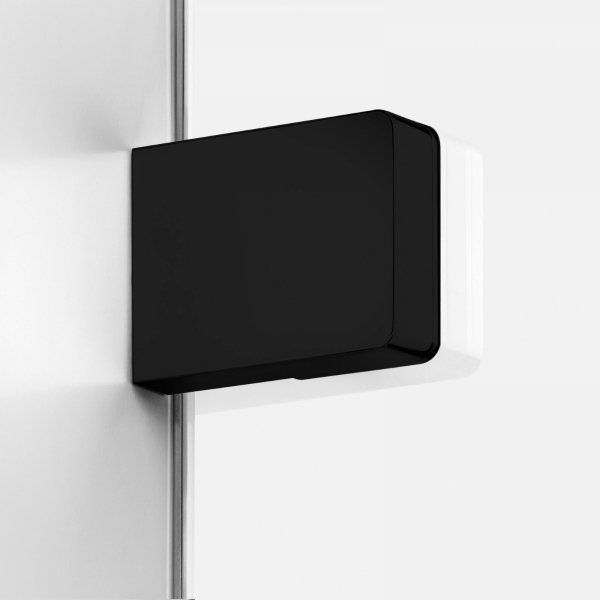 NEW TRENDY Kabina prysznicowa SOFTI BLACK X 1D prostokątna L 100x90x200 szkło czyste 8mm Active Shield 2.0 EXK-5377