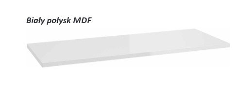 AQUAFORM - blat umywalkowy OTTIMA 110 pełny 110X2,5X46 Biały połysk  AQ.401-17011011