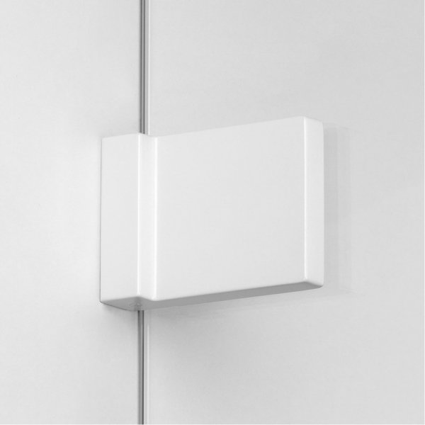 NEW TRENDY Drzwi prysznicowe wnękowe AVEXA WHITE 130x200 EXK-2697/2698