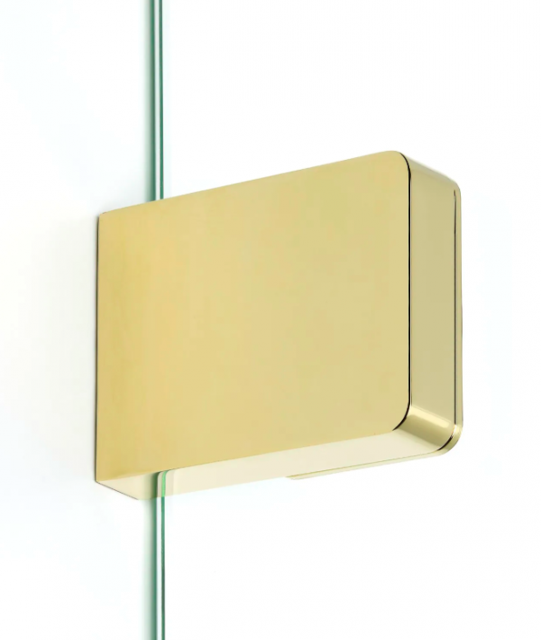 NEW TRENDY Drzwi wnękowe Eventa Gold Shine 110x200 z dodatkową ścianką EXK-4681/EXK-4682