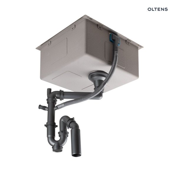 Oltens Stalvask zlewozmywak stalowy 1-komorowy 44x44 cm czarny 71100300