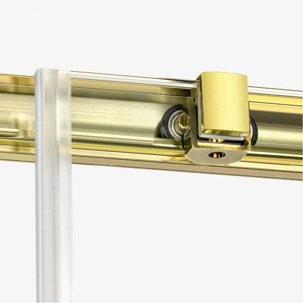 NEW TRENDY Kabina prysznicowa drzwi podwójne przesuwne PRIME LIGHT GOLD 80x100x200 K-1187