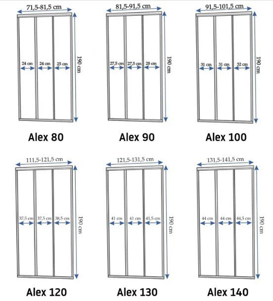 REA - Drzwi prysznicowe przesuwne ALEX 100cm