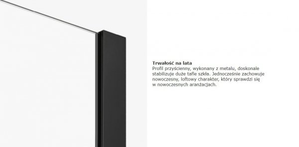 NEW TRENDY Kabina prysznicowa SOFTI BLACK 110x100x200 EXK-3972