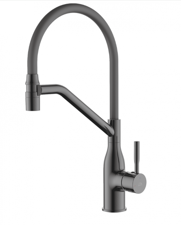 LAVEO Colina - bateria zlewozmywakowa stojąca z wylewką U grafit BCO_978D