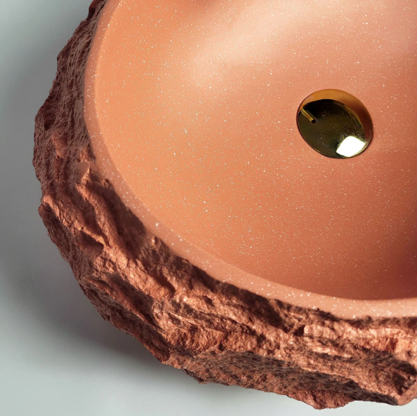 REA Umywalka nablatowa Rea Mika Terracotta