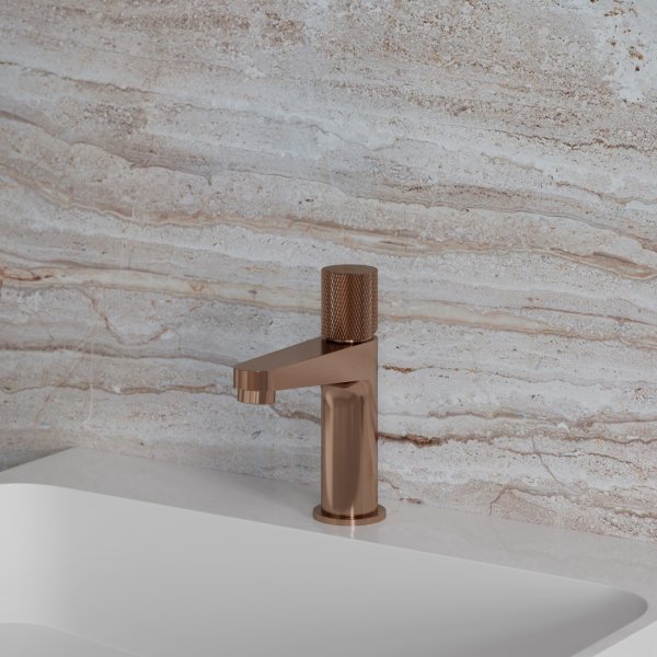 OMNIRES Bateria umywalkowa CONTOUR miedź szczotkowana CT8010CPB