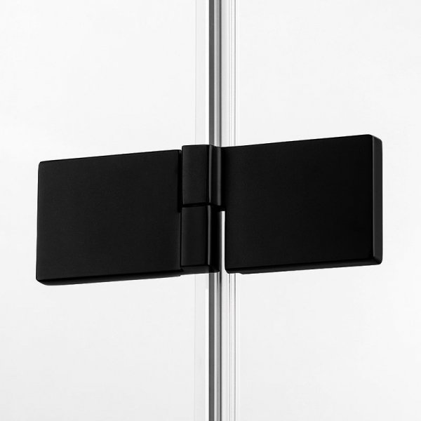 NEW TRENDY - Drzwi wnękowe prysznicowe AVEXA BLACK 130cm EXK-1556/57 
