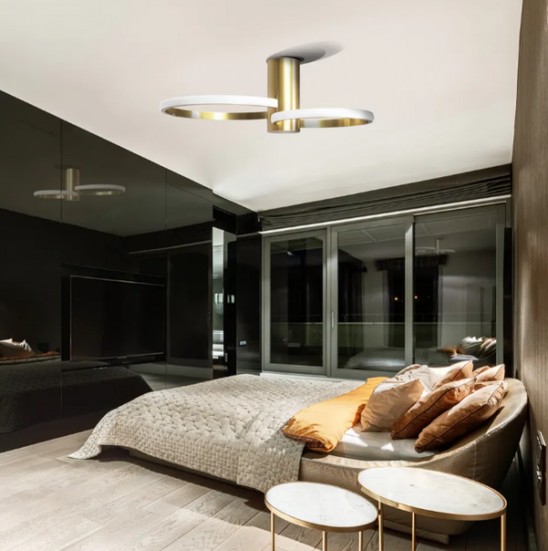 TOOLIGHT Lampa sufitowa plafon APP1402-CW Złota