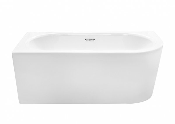 BESCO Wanna wolnostojąca Avita A-line 160x75 P + syfon klik-klak biały z przelewem slim #WAA-160APBS