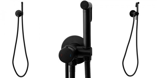 REA - Bateria Bidetowa LOOP Black/Czarna