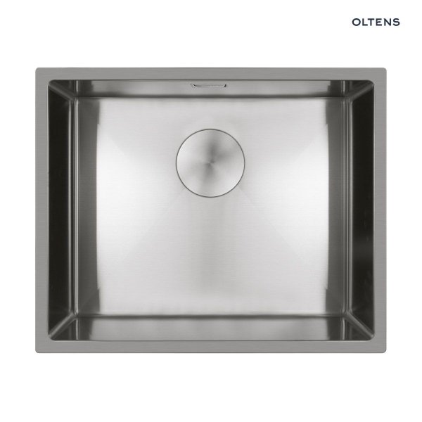 Oltens Hydda zlewozmywak stalowy 54x44 cm 1 komorowy stal szlachetna polerowana 71104100