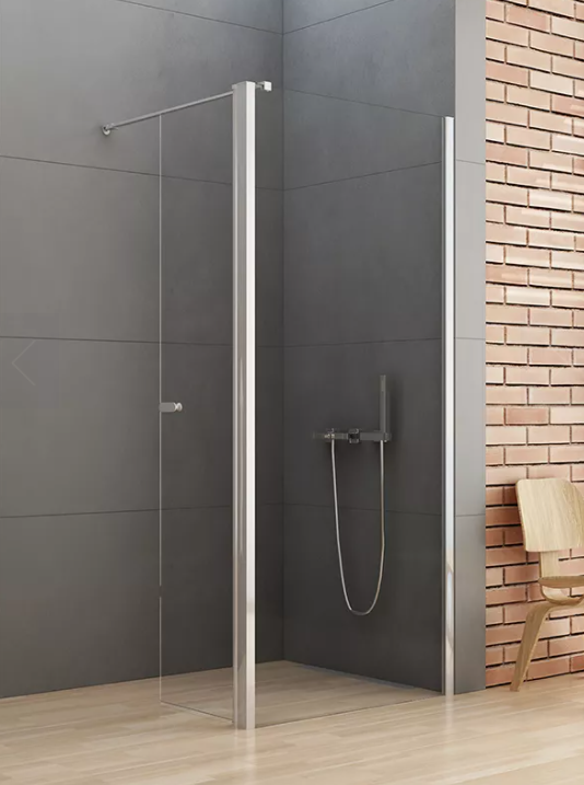 NEW TRENDY Kabina ścianka ruchoma WALK-IN NEW SOLEO 90x195 K-0344