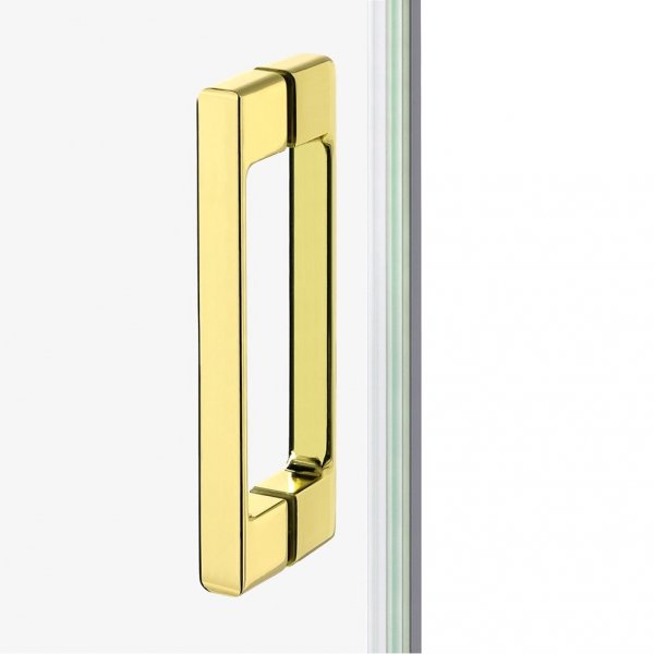 NEW TRENDY Kabina prysznicowa drzwi podwójne przesuwne PRIME LIGHT GOLD 80x90x200 D-0416A/D-0419A