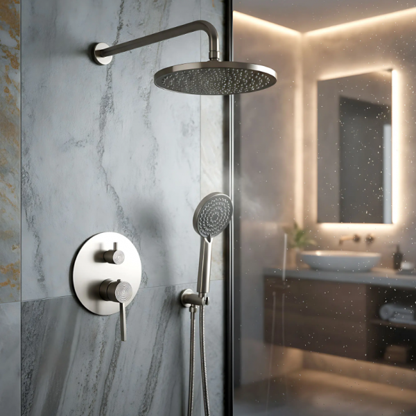 REA Zestaw natryskowy podtynkowy Rea Foster Nikiel Szczotkowany + BOX