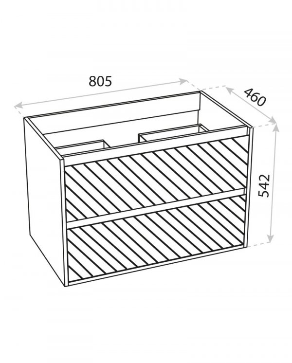 LAVITA Szafka wisząca Toronto 800
