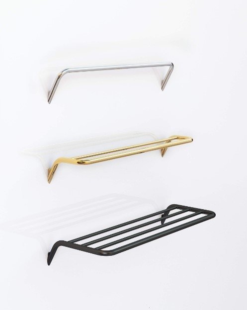 DEANTE - Wieszak na ręcznik podwójny - ścienny SILIA stal szczotkowana ADI_F631 