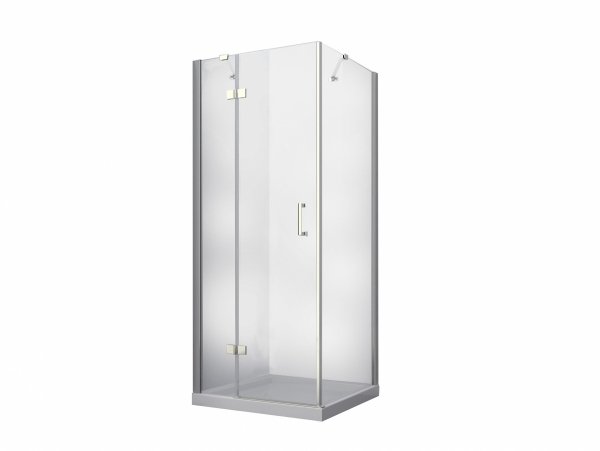 BESCO Kabina prysznicowa Viva Chrom 90x90x195 Viva Chrom Prawa VKP-90-195-C