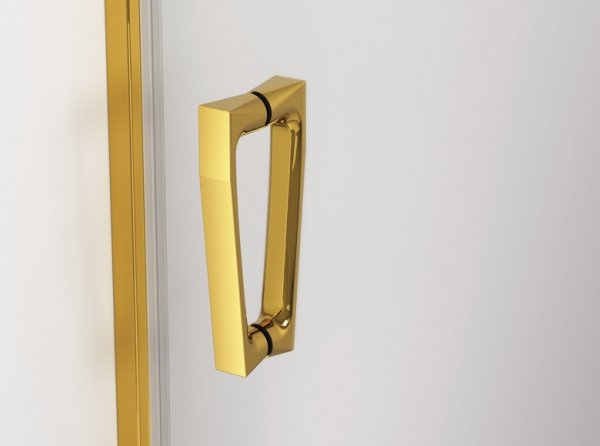 SANSWISS - Drzwi Prysznicowe CADURA CAS2 rozsuwane dwuczęściowe Rozmiary 100-180 profil GOLD/ZŁOTY 