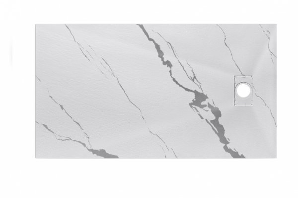 BESCO Brodzik prostokątny Vexo Marble 130x90 VM-130-90-P