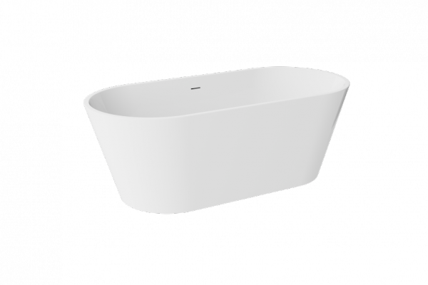 BESCO Wanna wolnostojąca Deeva 150x75 + maskownica odpływu złota #WWA-150-DZL