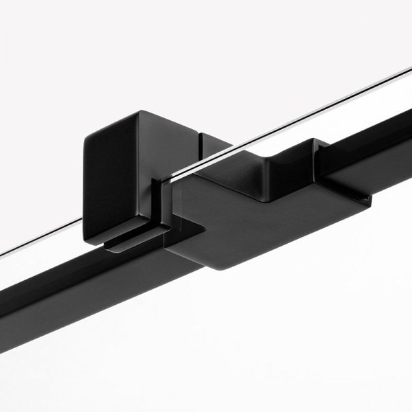 NEW TRENDY Kabina prysznicowa przyścienna drzwi uchylne REFLEXA BLACK 90x110x200 POLSKA PRODUKCJA 