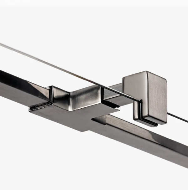 NEW TRENDY Drzwi wnękowe 110x200 Avexa Gunmetal Brushed EXK-3250/EXK-3251