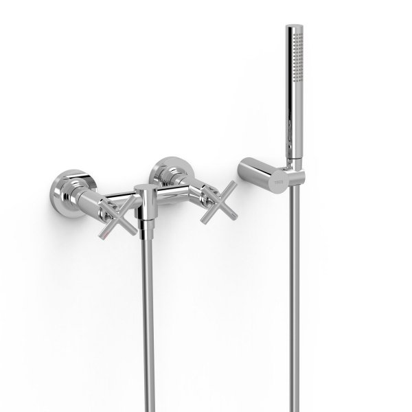 TRES MONTBLANC BATERIA DWUUCHWYTOWA ŚCIENNA PRYSZNICOWA- chrom 28316301