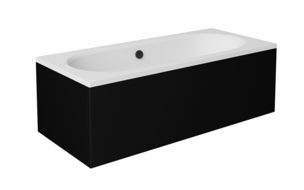 BESCO Obudowa wanny panel vitae black 180 #OAV-180-PKC