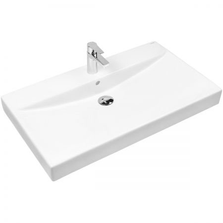 OLTENS Hofsa umywalka 80x46 cm nablatowa z powłoką SmartClean biała 41806000