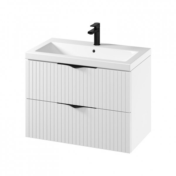 CERSANIT ZESTAW SET C143 TIRSO 80 BIAŁY MATOWY (SZAFKA + UMYWALKA) S801-547