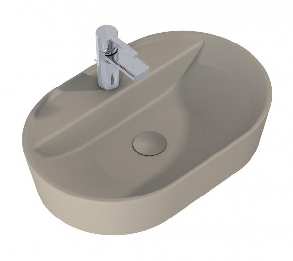ELITA UMYWALKA BABETTE 62x41 NABLATOWA, CERAMICZNA FUME MATT 146041/RE040620017020
