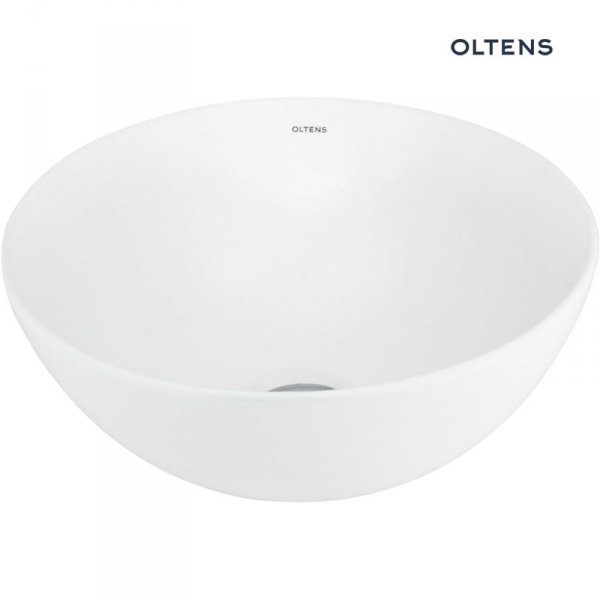 Oltens Jagala umywalka 32x32 cm nablatowa z powłoką SmartClean biała 40817000